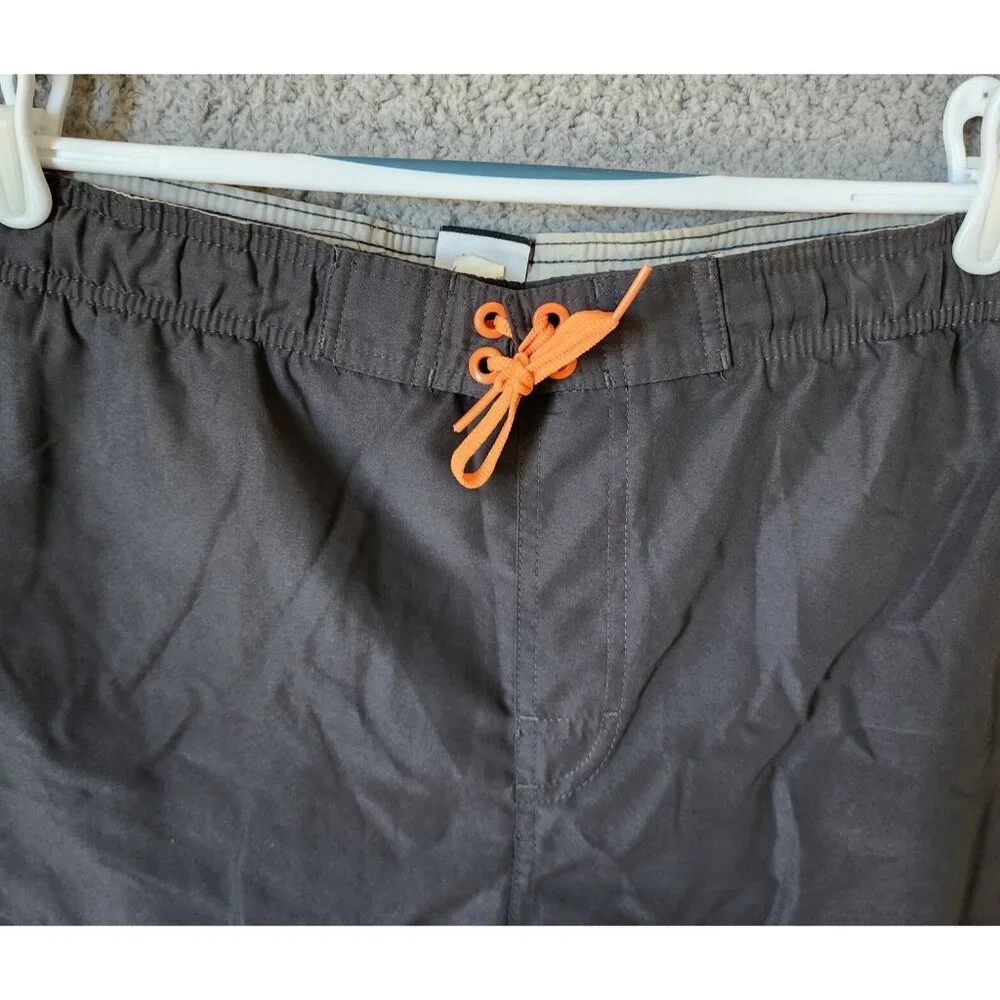 Nike Beach Black &‎ Orange Athletic Lined Board Shorts Swim Trunks Size Large